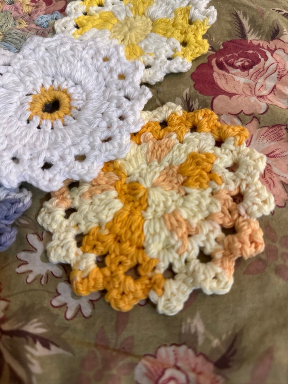 Handmade Spring Crochet Coasters Decor - Picture 6 of 6